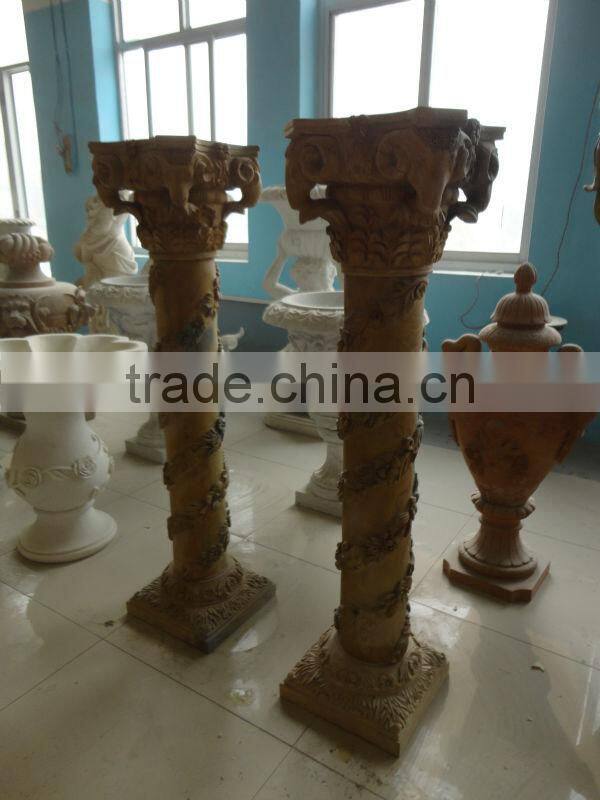 Hand Carved Marble Pillar For Decoration