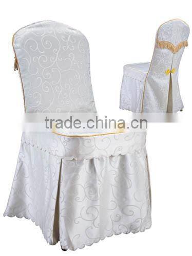 Wash anti-wrinkle wedding white chair cover