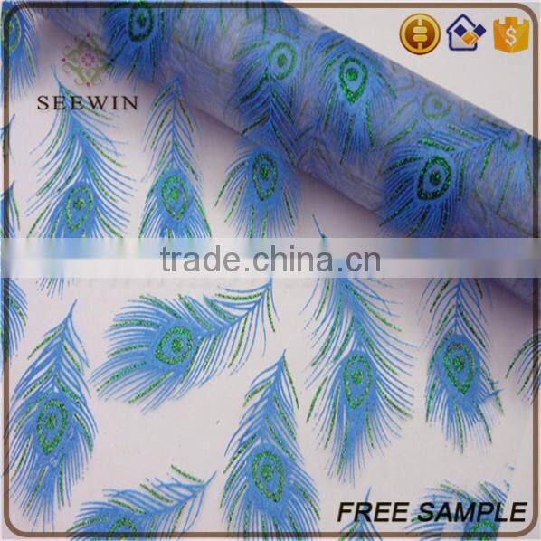 new arrival cheap soft silk quilt embroidery pattern printing organza fabric roll
