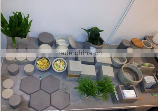 Handmade hotel decoration plain concrete christmas napkin holders