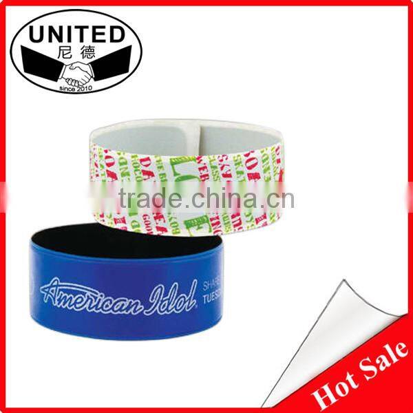 OEM Souvenir Promotional Gift Slap Bracelet Custom Design Slap Wristband
