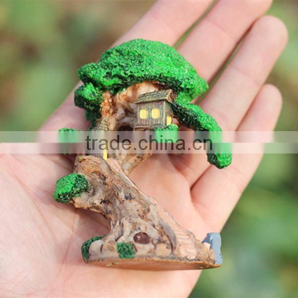 Custom resin mini castle fairy house