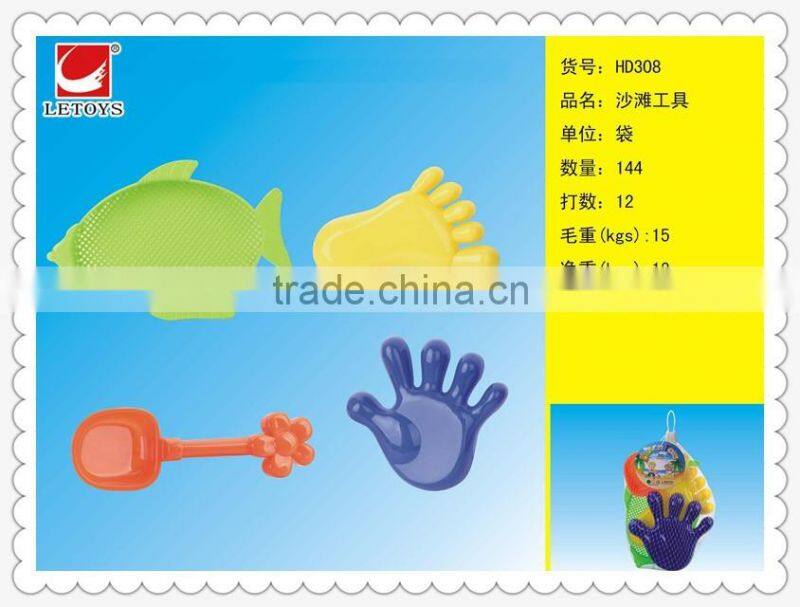 plastic 4PCS summer beach toys shovel set for sale