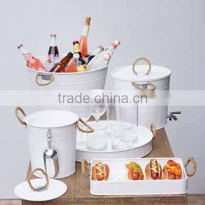 Tin drinks bucket for beer
