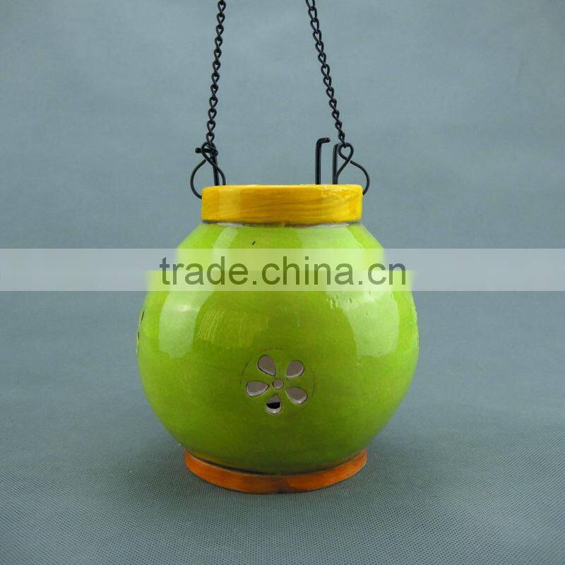 Ceramic Garden Candle Lantern
