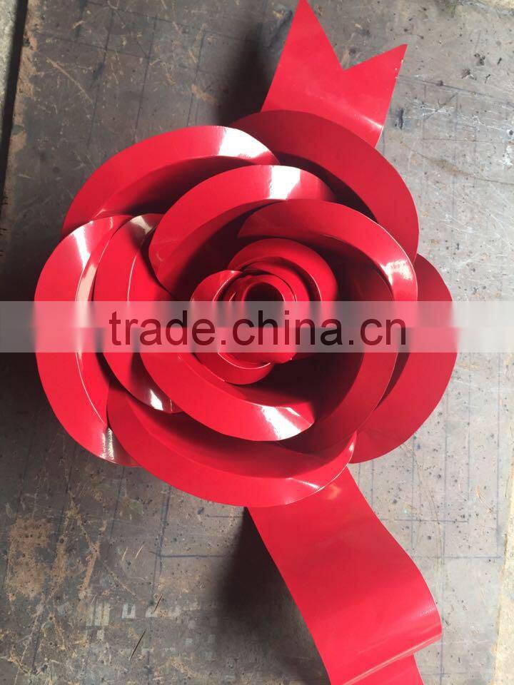 window display custom decorative metal flower