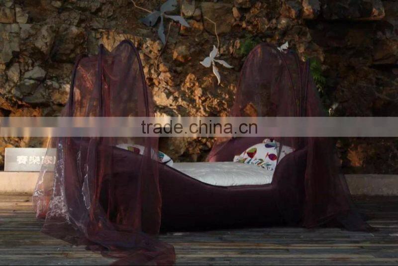 MMD06 luxury fabric egg bed 2016 alibaba new children furniture funky baby kids bedroom furniture