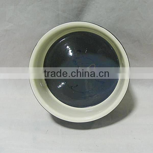 Ceramic Eating Pet Bowl with Dog Prints