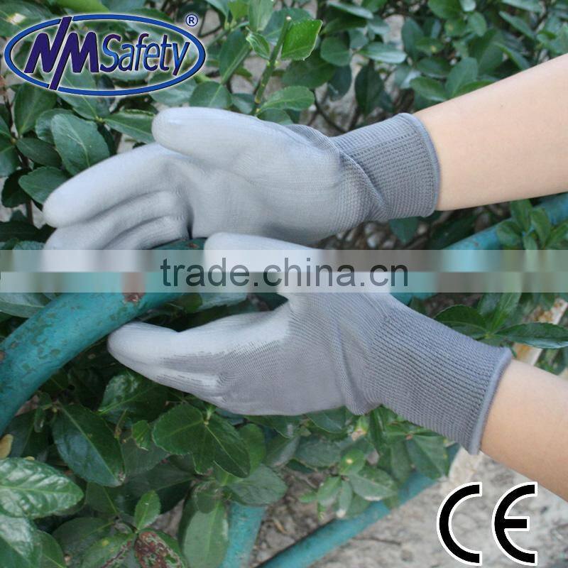 NMSAFETY hand protective equipment /PU garden gloves manufacturer
