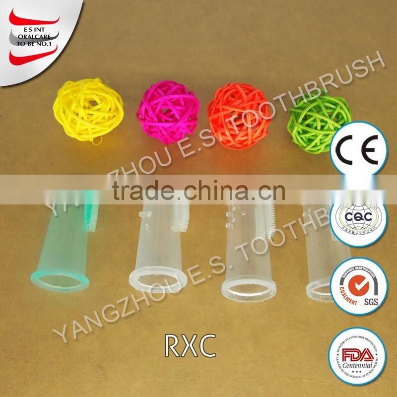 Fashion Baby Items Children Teeth Clear Massage Soft Silicone Baby Finger Toothbrush
