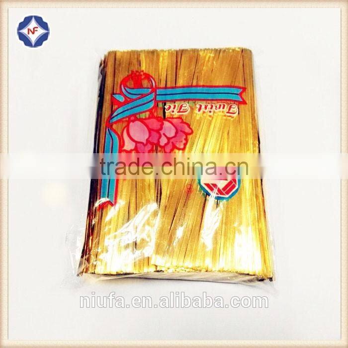 christmas tree decoration PET metallic twist ties