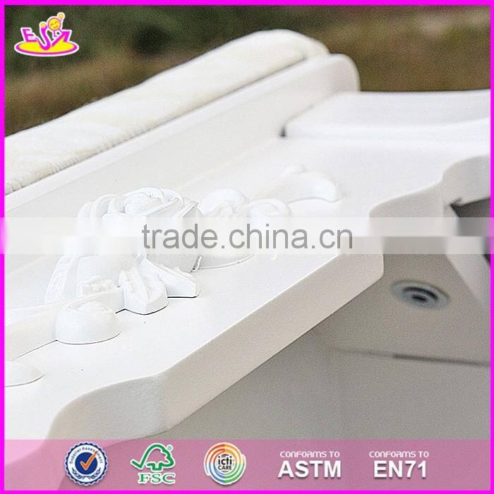 2017 New design luxurious bedroom solid wooden dressing table with drawers W08H071