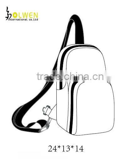 600D polyester single shoulder bag for sport