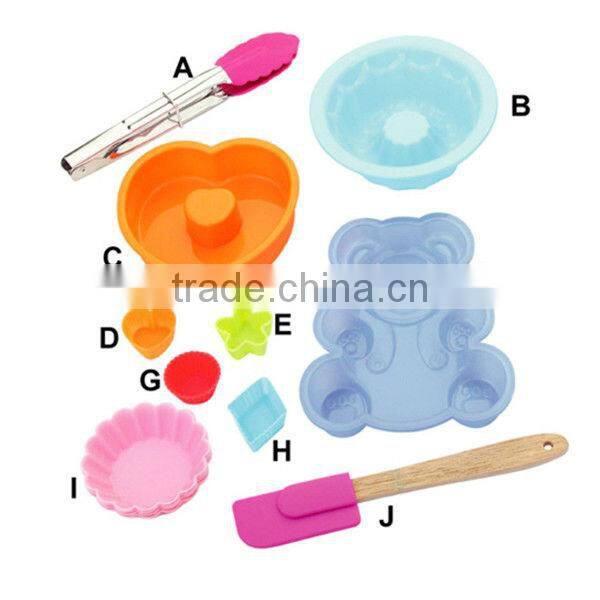 SS0022 / silicone kids baking set