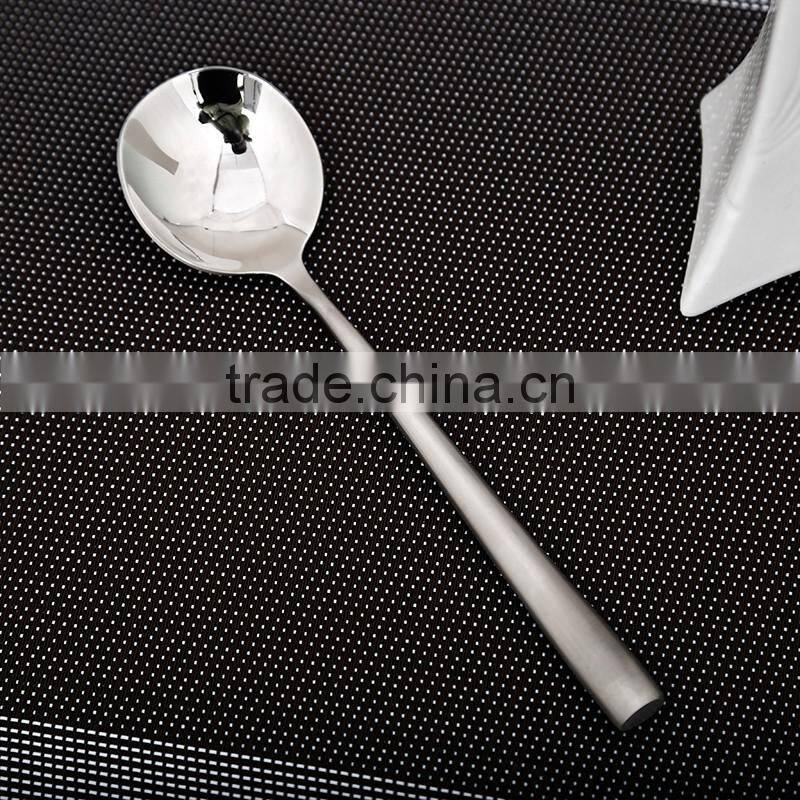 LFGB stainless steel kitchen utensil korea round spoon HT62