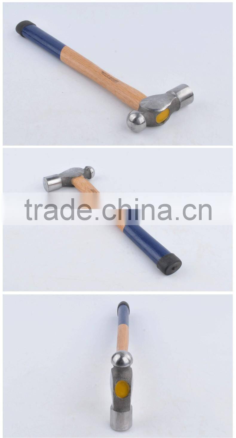 high quality wooden handle ball pein hammer