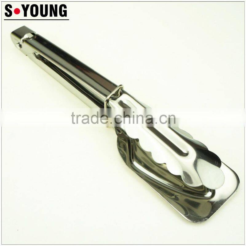 39053 9 Inch Stainless StFeel Kitchen Tongs BBQ Grill Food salad Tongs