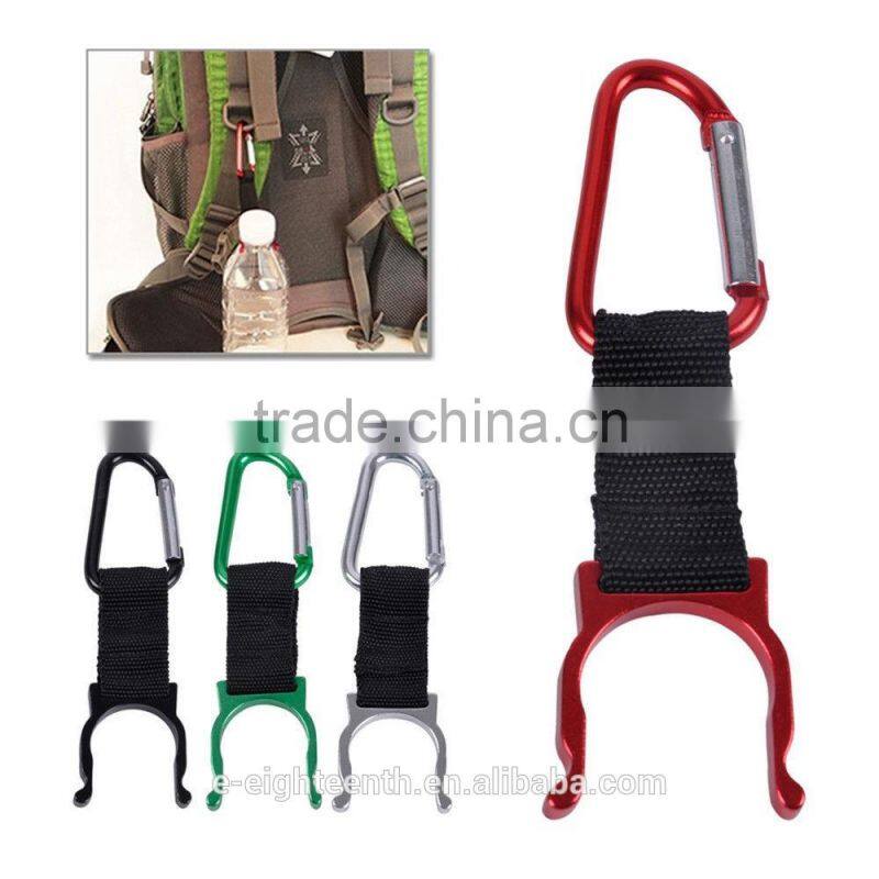 new 2016 higgh quality Water Bottle Holder Outdoor Travel Sports Carabiners Water Bottle Holder Keychain Buckle Hook
