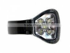 JING YI 5 led Bicycle flashlight lamp,2 mode white light bicycle front Lamp Bicycle front light with holder