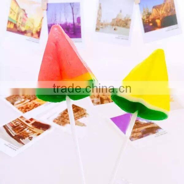 Handmade Fruit Shape Hard Pops Candy Sweet Fruit Lollipop Candy