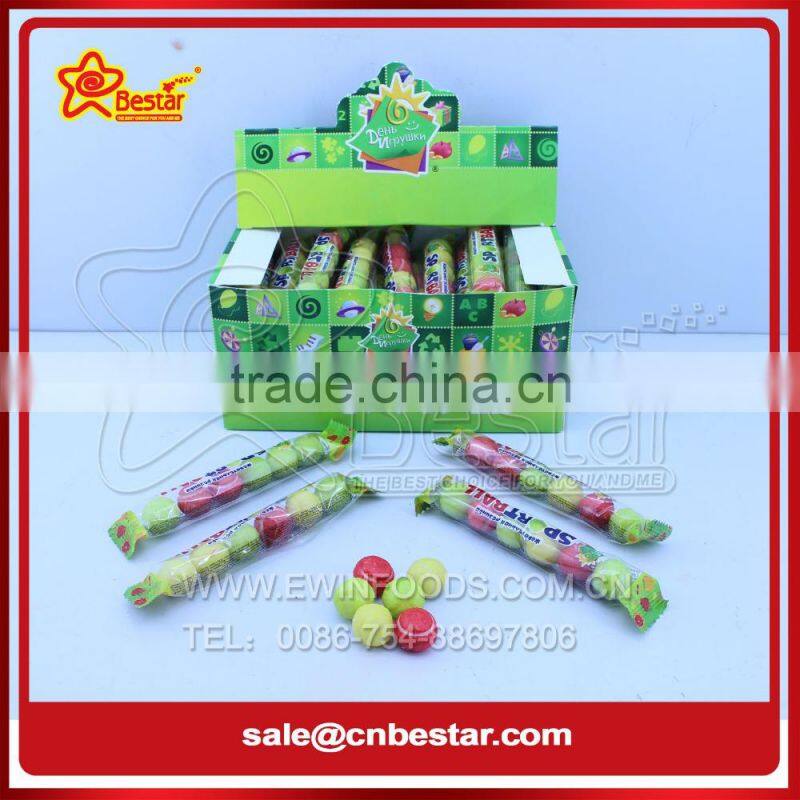 Crispy Fruity Flavor Bubble Gum +Jelly Bean+Popping Candy