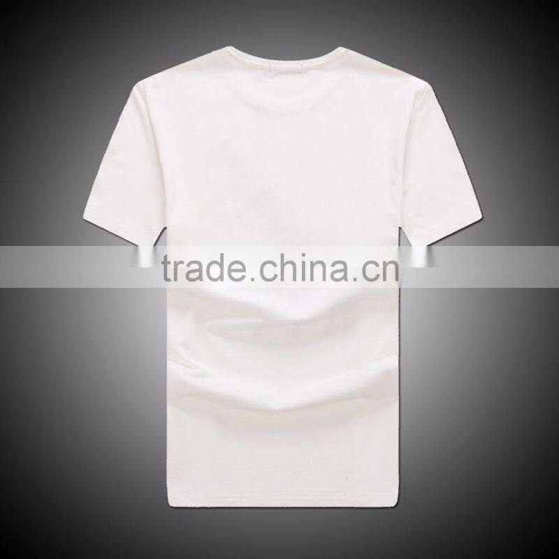 custom men cotton plain printing solid t shirt
