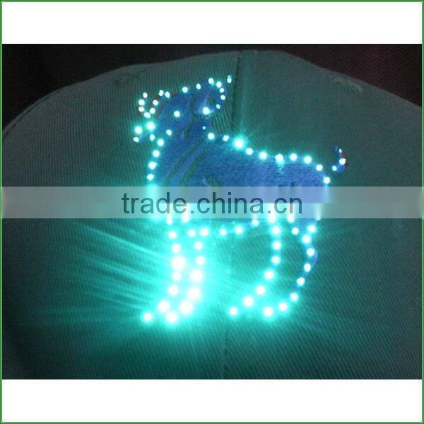 camouflage led cap solar led light cap with embroidery