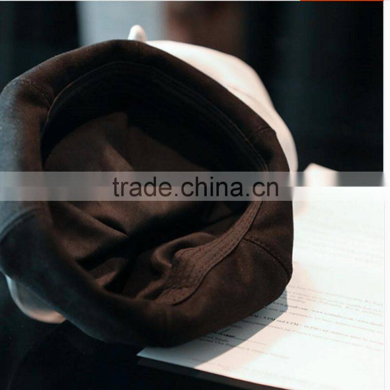 Small pure and fresh and joker pure color faux suede painter cap buds berets