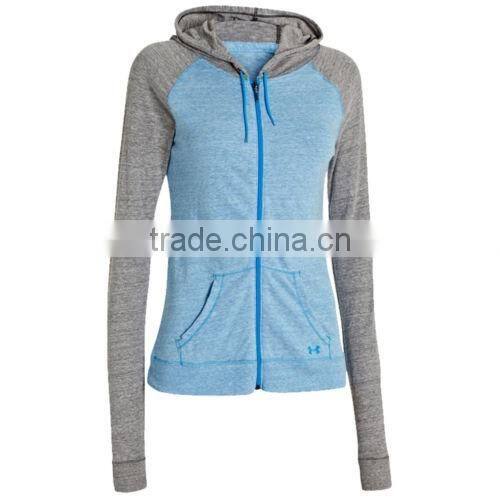 Ladies full zip hoodies custom hoodie