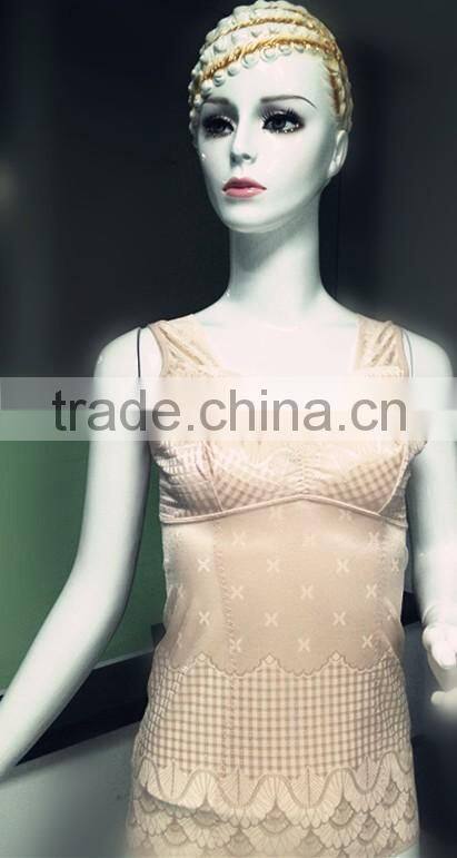 2015 Fashion design woman silk clothes ladies underwear tops