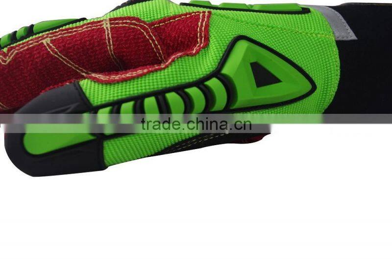 EN388 4543 durable oil and gas cut level 5 high impact protection working safety gloves