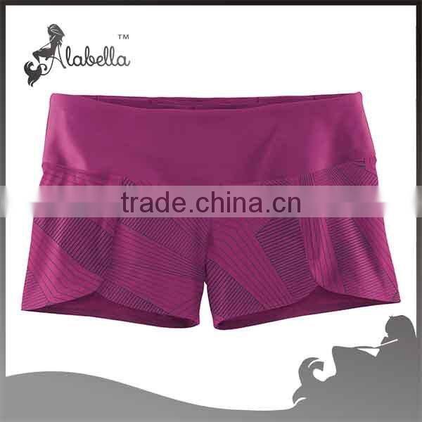 Wholesale custom women fitness running compression shorts