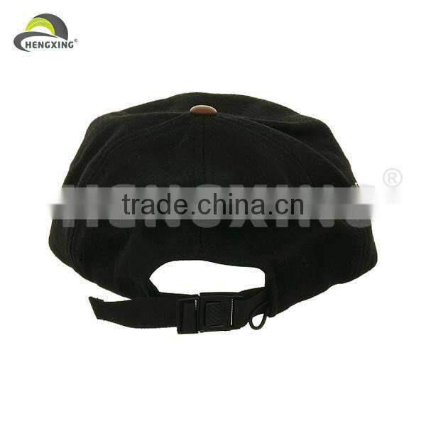 Leather 5 Panel Cap/Suede 5 Panel Cap With Leather Brim