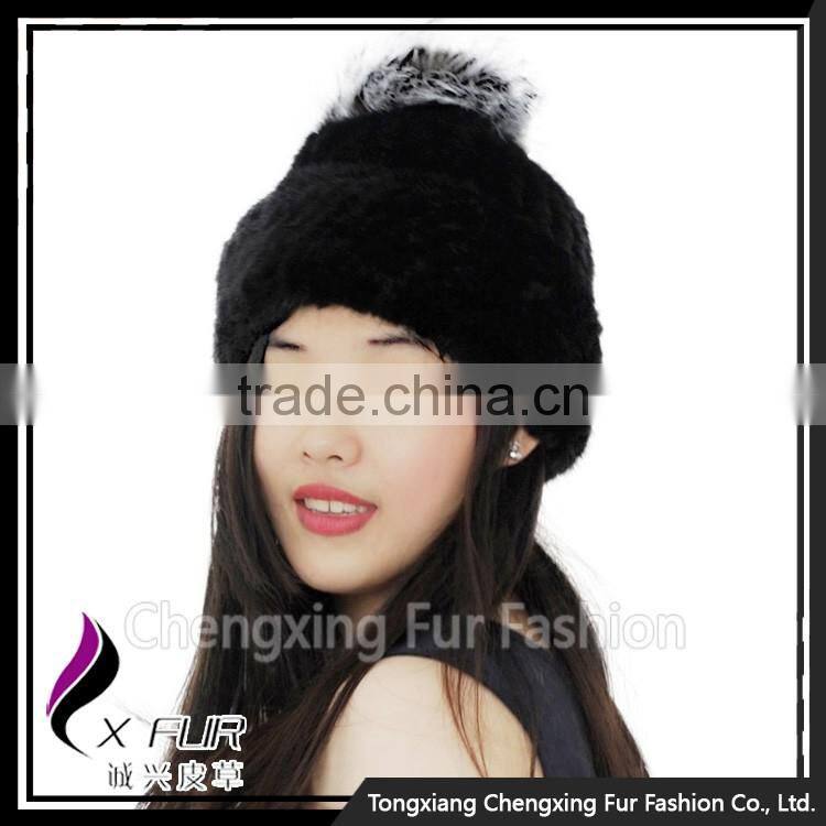 CX-C-239Q Winter Fur Hat For Women Knitted Mink Fur Hat
