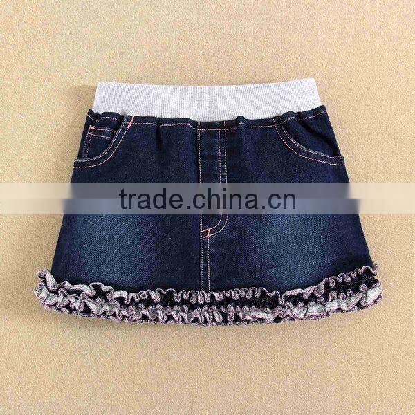 mom and bab 2015 baby clothes 100 cotton baby gril denim skirt