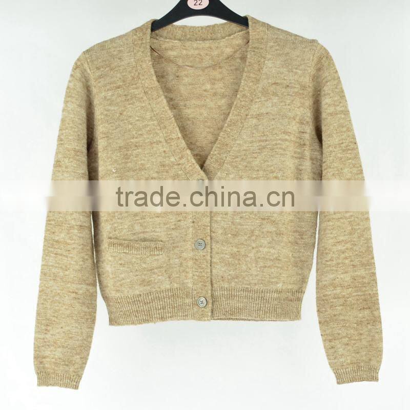 Children Clothes Hand Knitted Girls Cardigans Wool Sweater For Kids