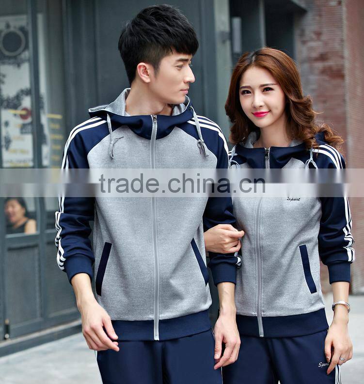 Jiangxi OEM Casual Fleece Slim fit Tracksuit Wholesale Cheap Custom High quality sports tracksuit For Unisex