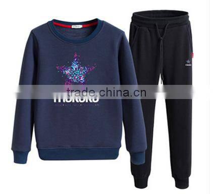 customized cheap good quality CVC 60/40 fleece winter jogging sport unisex for men