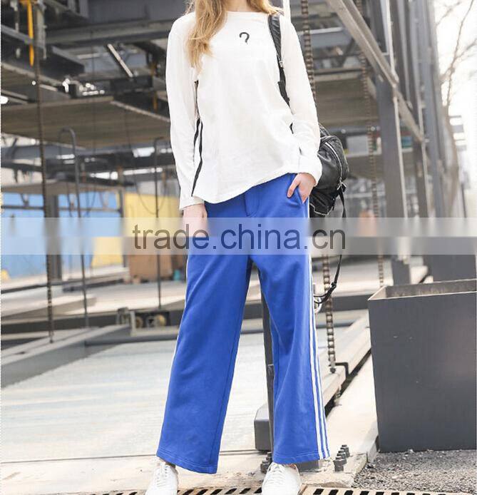 Ladies Fashion High Waist Lightweight Soft Oversize sports leisure trousers for women