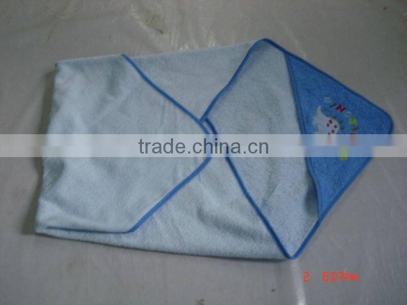 Hooded baby velour towel