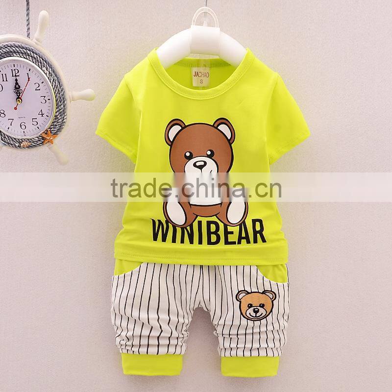 Good quality 2017 New product China wholesale children wear fashion child boy clothes lovely baby clothes