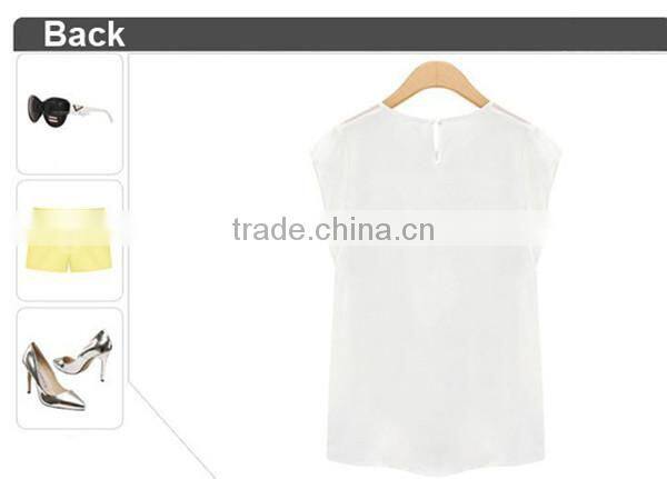 European and American style summer new fashion V neck perspective women chiffon,chiffon fabric
