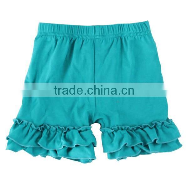2017 children shorts teen short children stylish designer short deep blue ruffle icing shorts