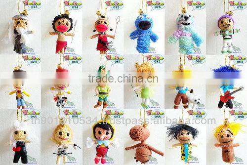 Handmade Keychains Keyrings Voodoo Doll String Accessories bag Gifts
