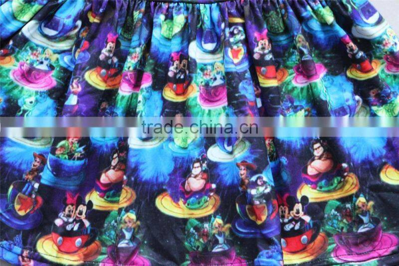 yawoo wholesale chlothing baby gown newborn clothes new print tunic shirts ruffle style child clothes