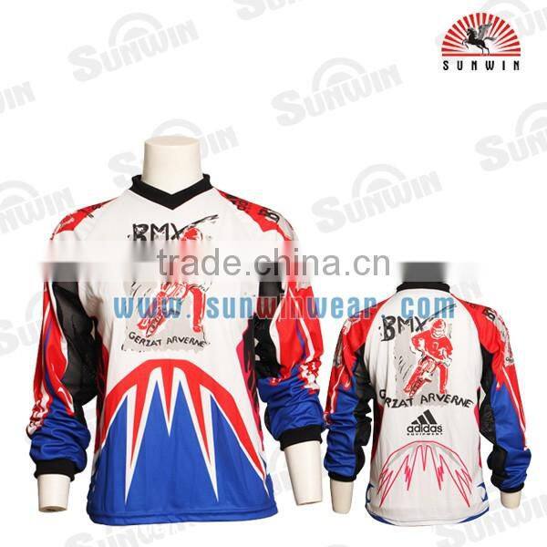 Wholesale Custom OEM BMX Race Shirts Sublimated Sportswear Bicycle Motocross Jersey