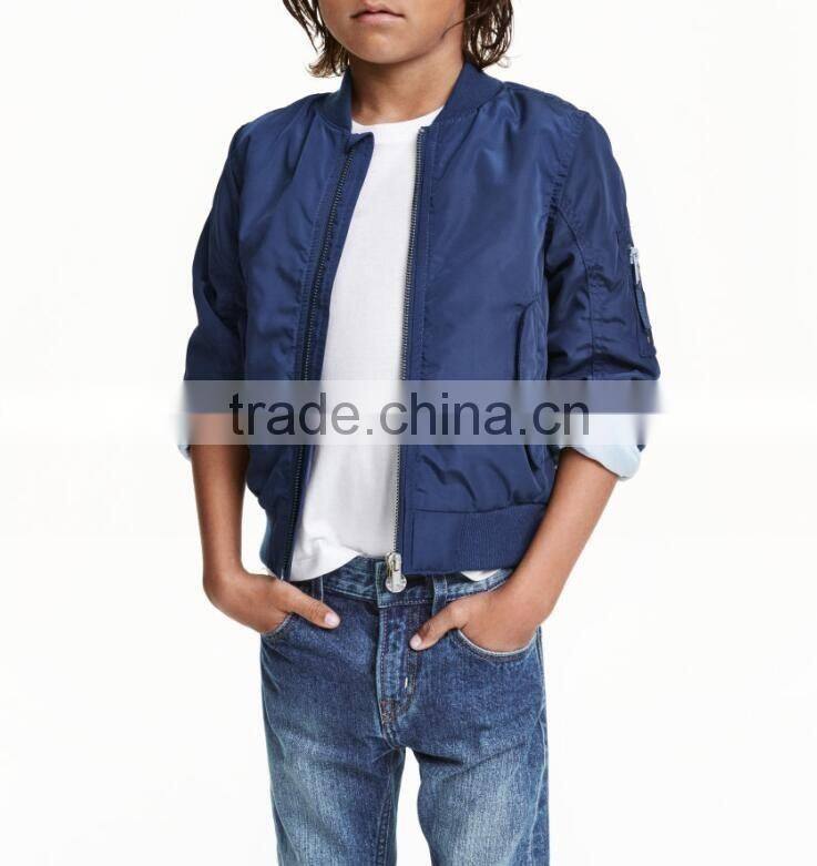 Top quality hooded pilot kids bomber jacket bulk wholesale child jacket