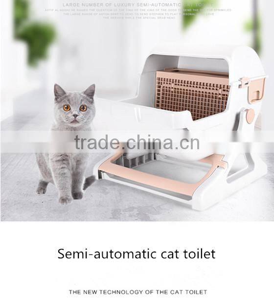 R1922H Large Number of Luxury semi automatic cat litter