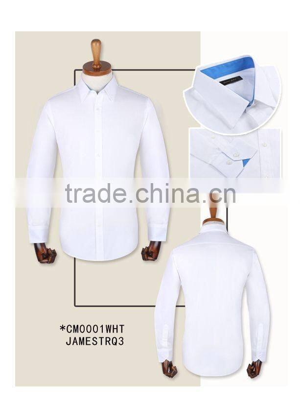 100% cotton blue poplin custom made to measure custom mens dress shirt