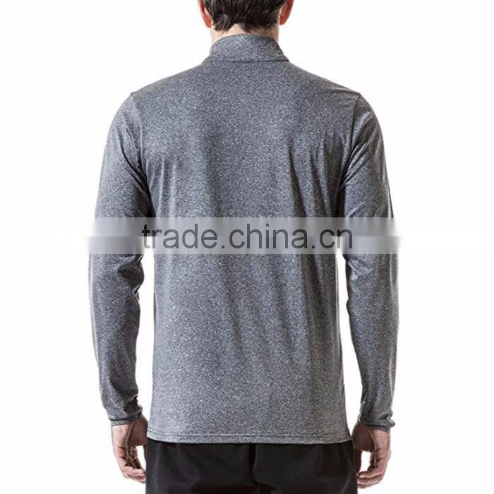 Men clothing workout sports pullover half zip cotton fleece sweatshirt